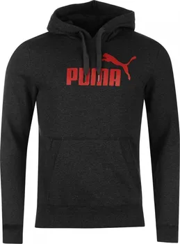 Puma Logo Hoody Mens šedá
