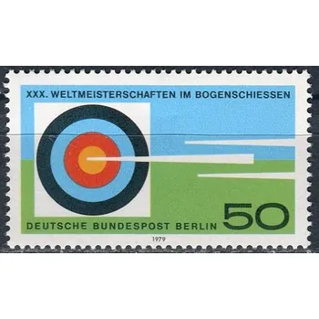 Poštovní známka Deutsche Bundespost Berlin (1979) MiNr. 599 ** - Berlín - západní - 30. mistrovství světa v lukostřelbě