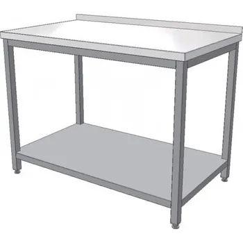 Dílenský stůl Nerezový pracovní stůl s policí 1100x700x900 (nerez pro potravinářské účely