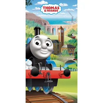 Jerry Fabrics Dětská bavlněná osuška 70 x 140 cm, Mašinka Tomáš