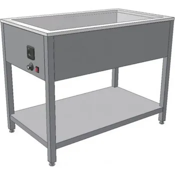 Ohřívací zásuvka Vodní lázeň ohřevná nedělená 4x1/1-200 nepojízdná, výdejní vana