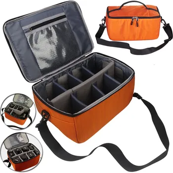 Velký vkládací foto organizér na zip (Polstrovaný vodě-odolný organizér s možností nošení i samostatně přes rameno)