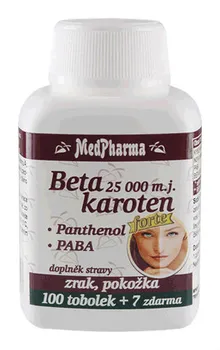 MedPharma Beta karoten 25 000 m.j. + Panthenol + PABA