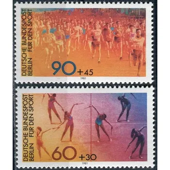Poštovní známka Deutsche Bundespost Berlin (1981) MiNr. 645 - 646 ** - Berlín - západní - sportovní pomůcka