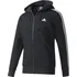 Pánská mikina adidas Essentials 3-Stripes Fleece Hoodie černá