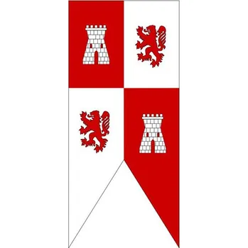 Vlajka Středověký Prapor Kastilie a Leon