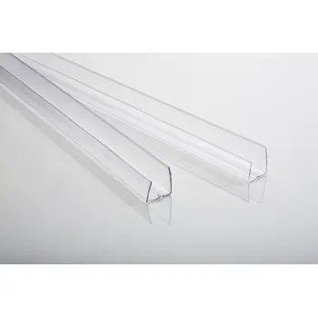 Stavební profil Polykarbonátový U profil pro ukončení desek , čirý, tl. 4mm, délka 3m
