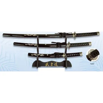 Replika zbraně Katana Wakizashi Tanto Drač Set Mečů