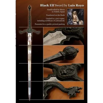 Replika zbraně Fantasy Meč Temných Elfů Luis Royo
