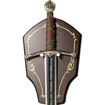 Replika zbraně Meč Templářský s Plaketou