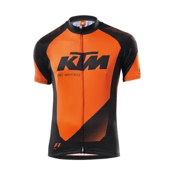 cyklistický dres KTM Factory Youth cyklodres černý/oranžový