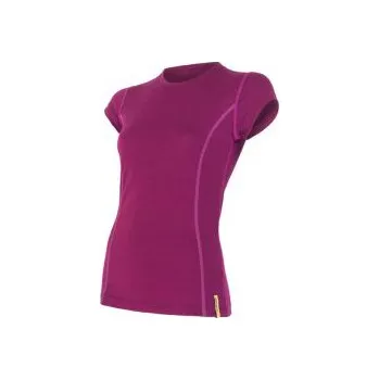 Sensor Merino ActivE krátký rukáv lila
