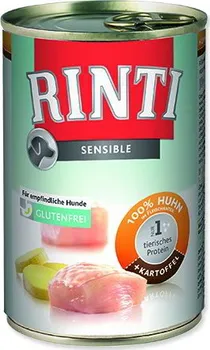 Krmivo pro psa Rinti Sensible konzerva kuřecí/brambory 400 g