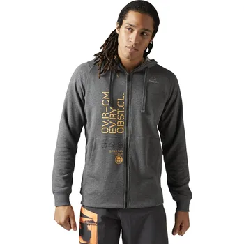 Pánská mikina Reebok Spartan Race Full Zip Hoodie šedá