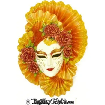 Karnevalová maska Benátská Maska Karnevalová-Flowers