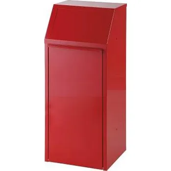 Odpadkový koš Výklopný koš na tříděný odpad 70 l - červený