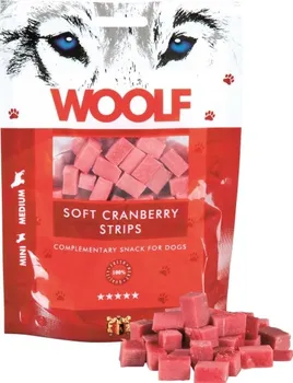 Pamlsek pro psa Woolf Soft Cranberry Strips 100 g