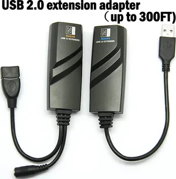 Datový kabel PremiumCord USB 2.0 extender po Cat5/Cat5e/Cat6 do 100m