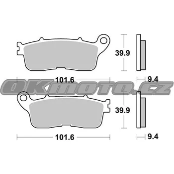 Brzdová destička Zadní brzdové destičky SBS 892LS - Honda VFR 1200 X Crosstourer, 1200ccm - 12-21