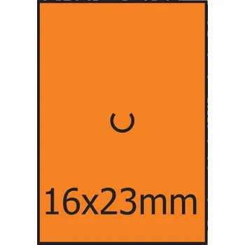 Papír Cenové etikety 16x23mm MOTEX oranžové