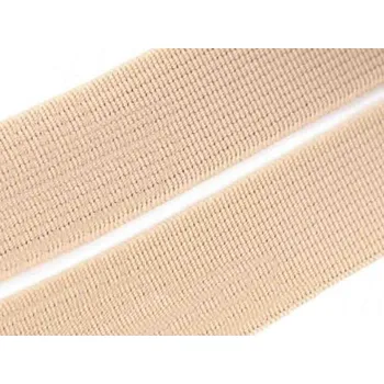 Guma, pruženka, prádlová béžová 20mm, metráž