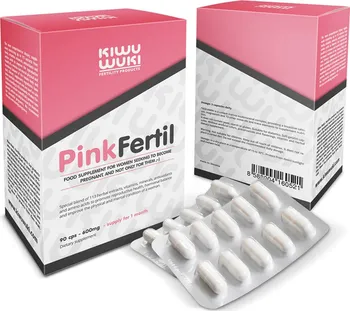 Podpora plodnosti KIWU WUKI PinkFertil 600 mg 90 kapslí