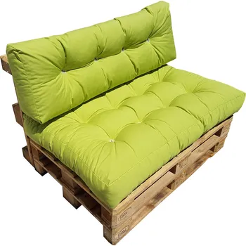 Natalia Set polstrování na pohovku z palet 120 x 80 cm - světle zelená