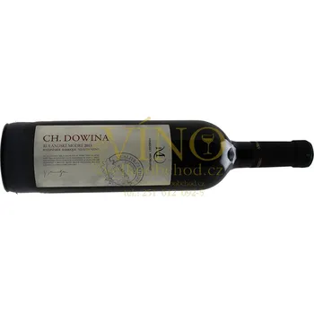 Víno Vinselekt Michlovský CHateau Dowina Rulandské modré 2013 pozdní sběr barrique 0,75 L suché moravské červené víno nefiltrováno