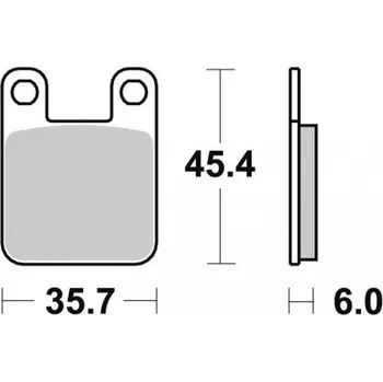 Brzda pro motocykl Sbs 559 (105) HF Ceramic Street