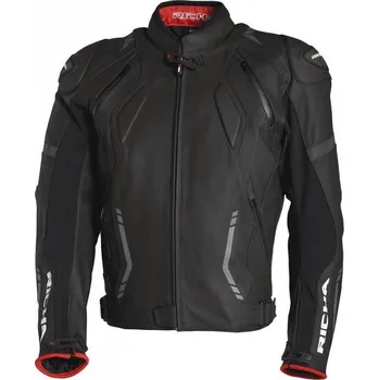 Athleisure padded leather jacket