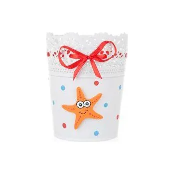 Kovový stojan na tužky a pastelky - Různé motivy zvířátek - vzor 14