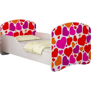 Dětská postel Dětská postel - Sladká srdíčka 140x70 cm