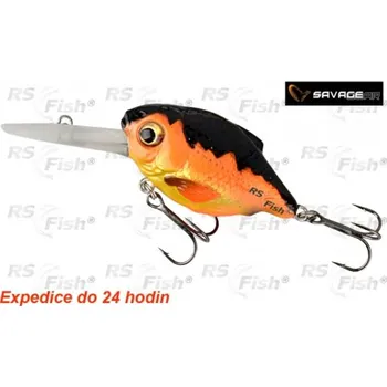 Umělá nástraha Savage Gear 3D Crucian Crank - barva Black & Orange 34 mm - 53772