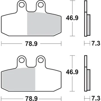 Brzda pro motocykl Sbs 179 HF Ceramic Street