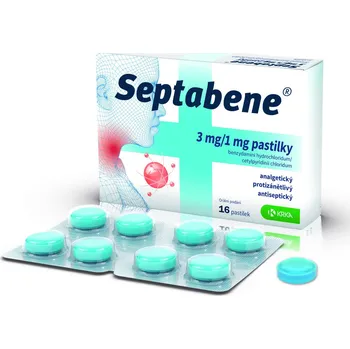 Lék na bolest v krku KRKA Septabene 3 mg/1 mg