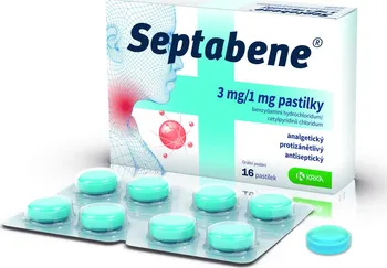 Lék na bolest v krku KRKA Septabene 3 mg/1 mg