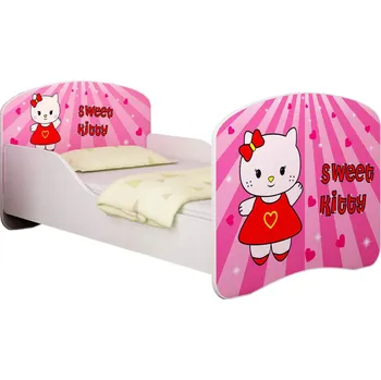 Dětsný nábytek Dětská postel - Sladká Kitty 160x80 cm