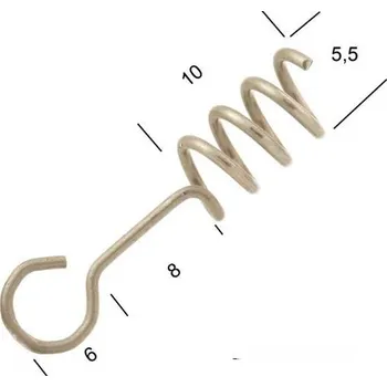 YouMold-Nerez pružinka na nástrahu S1-50ks