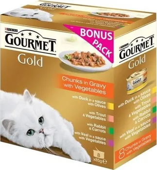 Krmivo pro kočku Purina Gourmet Gold Multipack Exotic 8 x 85 g