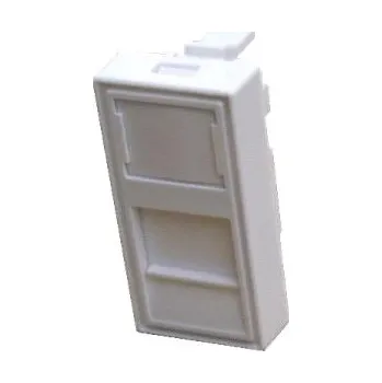 Elektrická zásuvka DATACOM Modul 45x22,5mm do parapet.lišty s clonkou,bílý