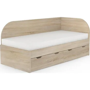 Ložnice Postel Rea Gary 90 x 200 pravá Dub sonoma