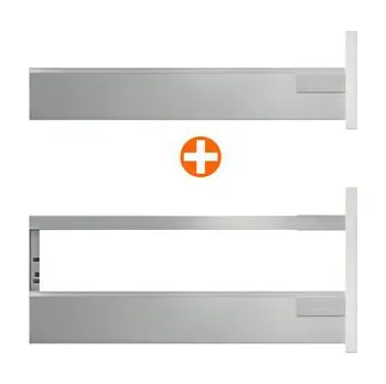 Dveřní kování AKCE Blum 20x Tandembox Antaro 500mm šedá / 5xM + 15xD /