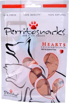 Pamlsek pro psa Perrito Snacks Heart Chicken/Pollock 50 g