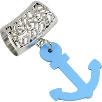 Přívěsek Přívěsek na šálu up100-31a - bledě modrá kotva