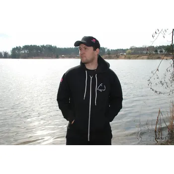 Rybářské oblečení LK Baits Mikina Fans Černá