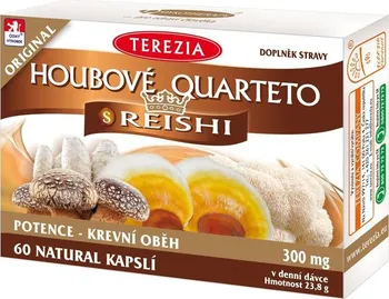 Přírodní produkt TEREZIA COMPANY Houbové Quarteto s Reishi 60 cps.
