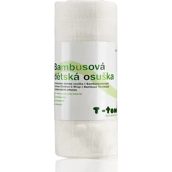 T-TOMI Bambusová osuška 80 x 100 cm, bílá