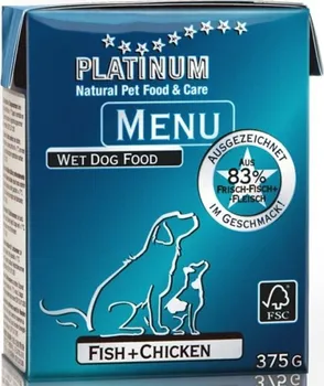 Krmivo pro psa Platinum Menu Fisch/Chicken 375 g
