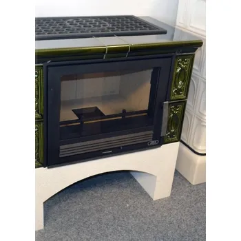 Krbová kamna Kamna ABX Panonie I. zelené kachle