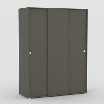 Šatní skříň Skříň Rea Lary S5 149cm - Skříň třídvéřová s posuvnými dveřmi